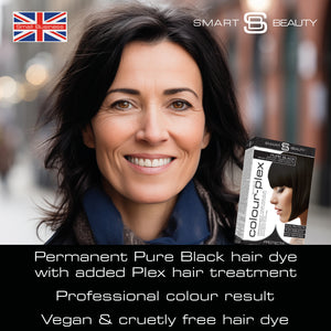 Pure Black Hair Dye Permanent Hair Colour