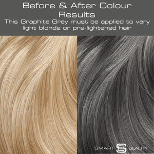 Metallic Graphite Grey Pastel Hair Dye | Permanent Hair Colour