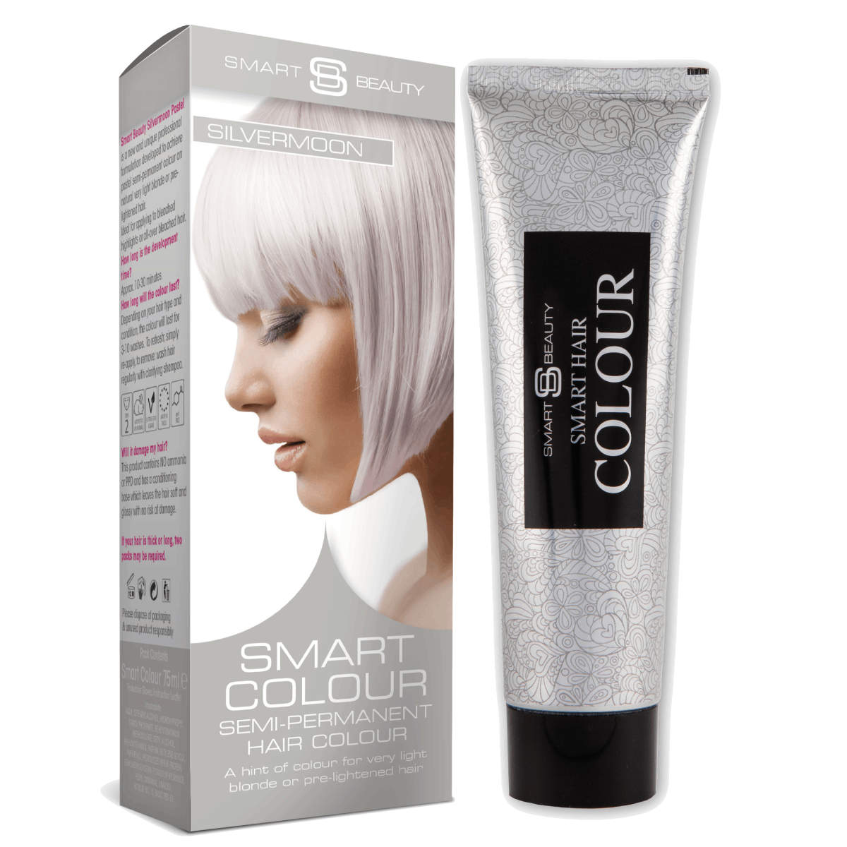 Silver Moon Grey Pastel Hair Dye | Semi-permanent Hair Colour